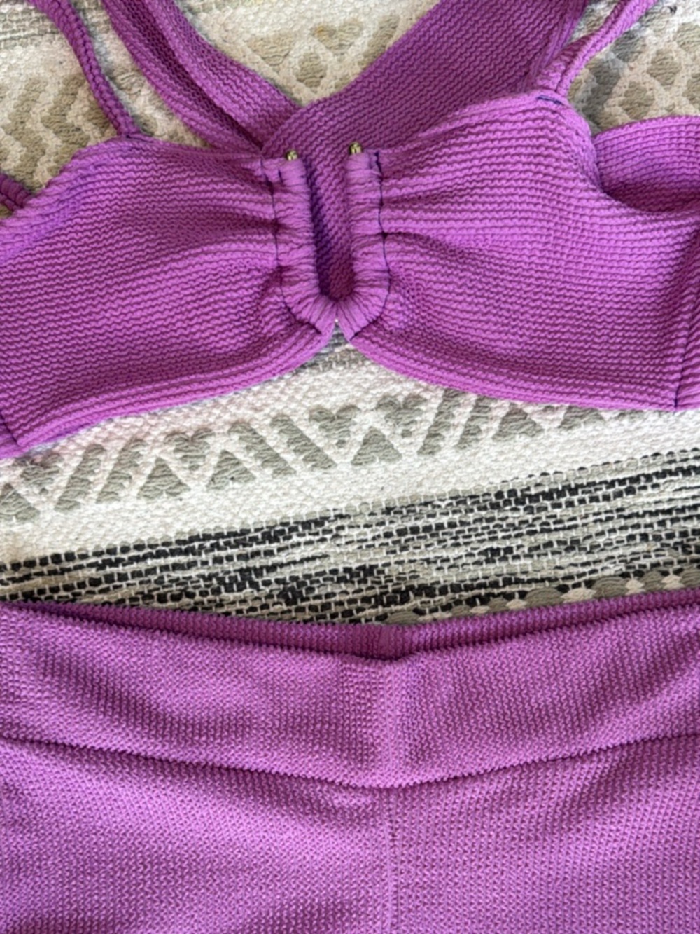 Purple Ruffled Bikini Set - Picture 2 of 3